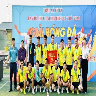 UBND XÃ TỨ KỲ – ĐOÀN XÃ TỨ KỲ TỔ CHỨC THÀNH CÔNG GIẢI BÓNG ĐÁ ĐẠI HỘI THỂ DỤC THỂ THAO NĂM 2025